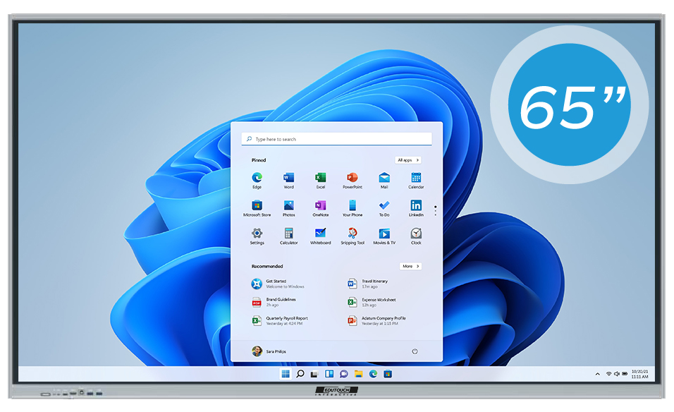 Pantalla Interactiva Edutouch 65P